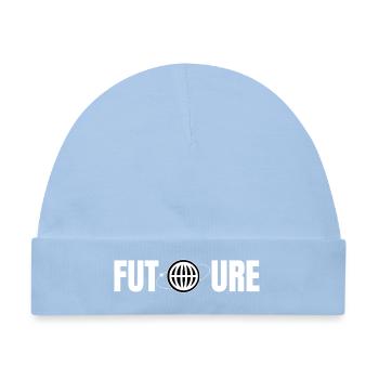 Zukunftsglobus Icon Design - Baby Premium Organic Mütze - Hellblau - Vorne