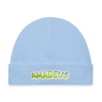 Amadeus - Baby Premium Organic Mütze - Hellblau - Vorne