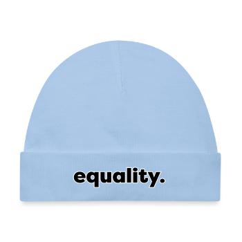equality - Baby Premium Organic Mütze - Hellblau - Vorne