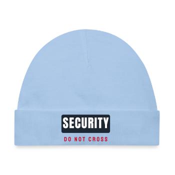 Security Schriftzug Balken - Sicherheitsdienst - Baby Premium Organic Mütze - Hellblau - Vorne