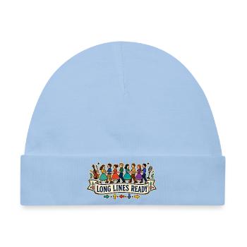 LONG LINES READY - Baby Premium Organic Mütze - Hellblau - Vorne