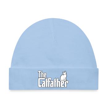 Catfather Katzen Papa Cat Dad süßer Katzenhalter - Baby Premium Organic Mütze - Hellblau - Vorne