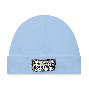 adhs-schalala - Baby Premium Organic Mütze - Hellblau - Vorne