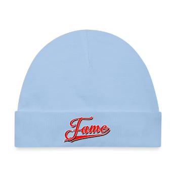 fame fameous berühmt beliebt gewinner bekannt - Baby Premium Organic Mütze - Hellblau - Vorne