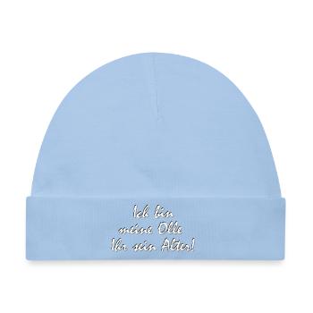 meine Olle Ihr sein Alter, Ruhrpott Dialekt - Baby Premium Organic Mütze - Hellblau - Vorne