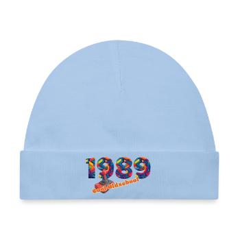 1989 – Retro Digital Gaming Stil - Baby Premium Organic Mütze - Hellblau - Vorne