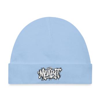 Moabit Berlin Graffiti Oldschool Hip Hop - Baby Premium Organic Mütze - Hellblau - Vorne