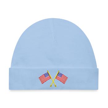 Flagge der Vereinigten Staaten - Baby Premium Organic Mütze - Hellblau - Vorne