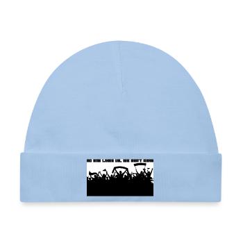 Fussball Fans Ultras - Baby Premium Organic Mütze - Hellblau - Vorne