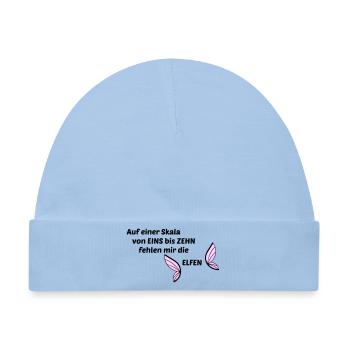Elfen - Baby Premium Organic Mütze - Hellblau - Vorne