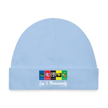 Die 5 Monumente - Radrennen - Baby Premium Organic Mütze - Hellblau - Vorne