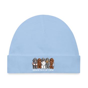 Newfie Rescue Crew Neufundländer Wasserhund - Baby Premium Organic Mütze - Hellblau - Vorne