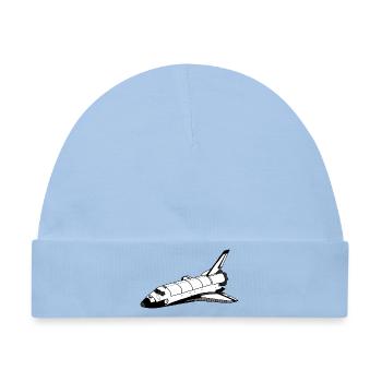 Space Shuttle - Baby Premium Organic Mütze - Hellblau - Vorne