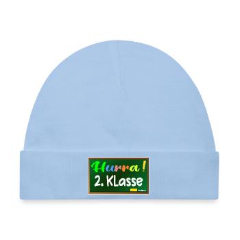 Grundschule 2. Klasse HURRA - Baby Premium Organic Mütze - Hellblau - Vorne