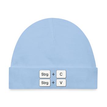Kopieren + Einfügen | Copy + Paste - Baby Premium Organic Mütze - Hellblau - Vorne