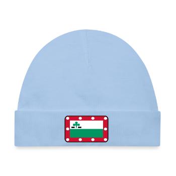 Meppeldag-Flaggenlogo – Urban Style - Baby Premium Organic Mütze - Hellblau - Vorne