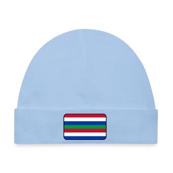 Schier-Flaggenlogo – Inselkleidung - Baby Premium Organic Mütze - Hellblau - Vorne