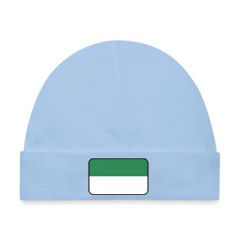 Vlieland-Flaggenlogo – Inselkleidung - Baby Premium Organic Mütze - Hellblau - Vorne