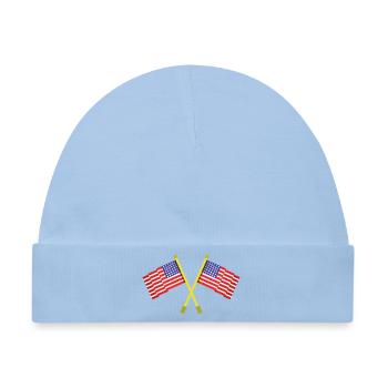Flagge der Vereinigten Staaten - Baby Premium Organic Mütze - Hellblau - Vorne