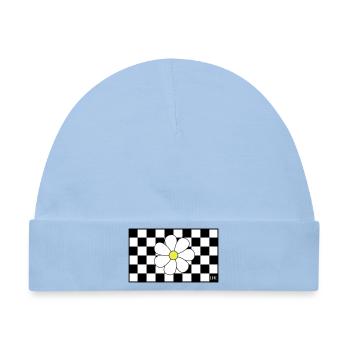 Check, check, Blümchen - Baby Premium Organic Mütze - Hellblau - Vorne