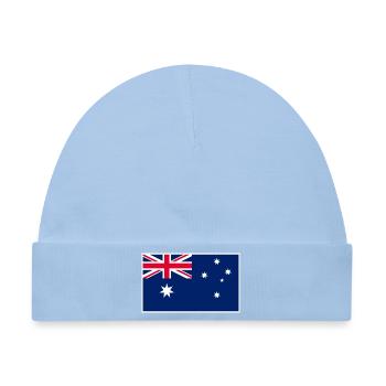 Australia Flag Classic Frame - Baby Premium Organic Mütze - Hellblau - Vorne