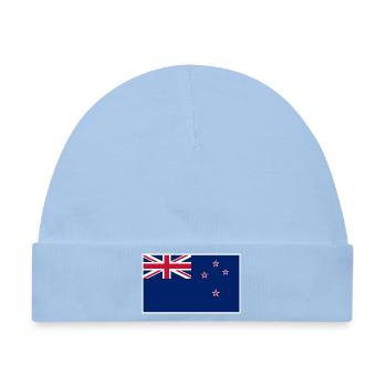 New Zealand Flag - Baby Premium Organic Mütze - Hellblau - Vorne