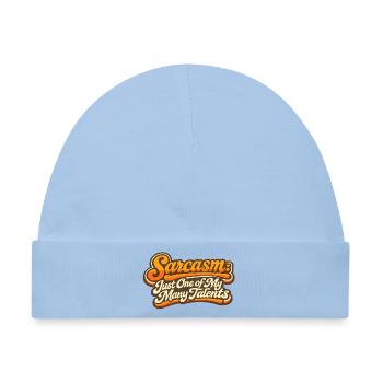 Sarkasmus eines meiner Talente Retro Spruch - Baby Premium Organic Mütze - Hellblau - Vorne
