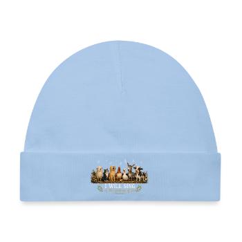 Psalm 89 Bauernhoftiere - Baby Premium Organic Mütze - Hellblau - Vorne