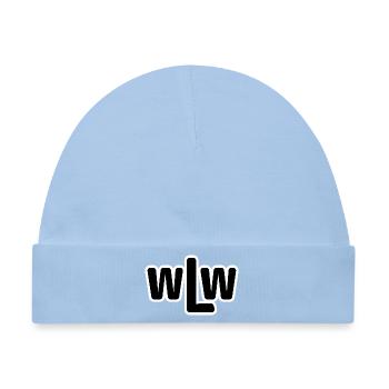 Wlw Outline Logo Stil - Baby Premium Organic Mütze - Hellblau - Vorne