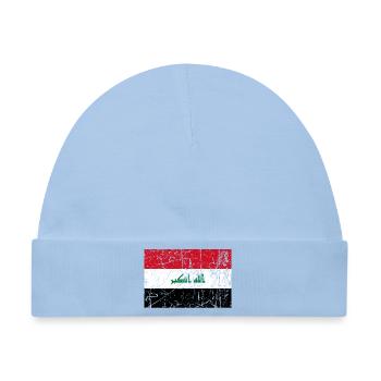 Irak Flagge Irak Fahne Flagge Flagge Bandera - Baby Premium Organic Mütze - Hellblau - Vorne