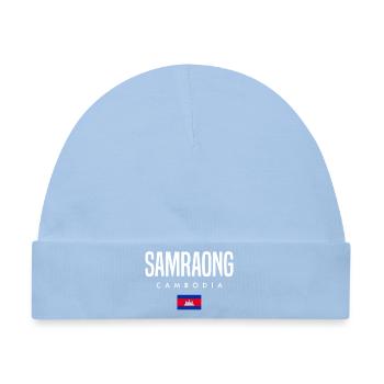 Samraong Kambodscha Khmer - Baby Premium Organic Mütze - Hellblau - Vorne
