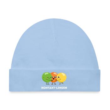Kontakt-Linsen – Süßer Sprachwitz - Baby Premium Organic Mütze - Hellblau - Vorne