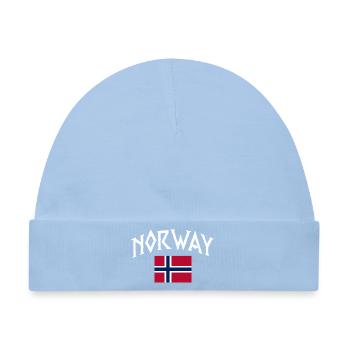 Norway Vacation Norge Fjords Travel Scandinavian - Baby Premium Organic Mütze - Hellblau - Vorne