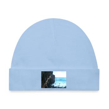 Gefährlicher Weg Madeira - Baby Premium Organic Mütze - Hellblau - Vorne