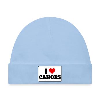 Ich liebe Cahors Ich liebe Cahors - Heart City Geschenk - Baby Premium Organic Mütze - Hellblau - Vorne