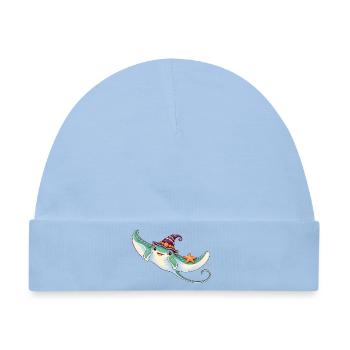 Mantarochen mit Muschelhexenhut - Baby Premium Organic Mütze - Hellblau - Vorne