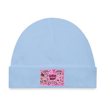 Vielfalt ist Stärke Herzdesign - Baby Premium Organic Mütze - Hellblau - Vorne