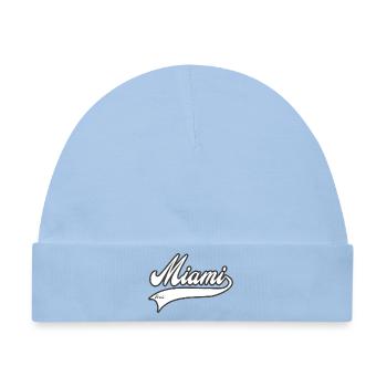 miami florida - Baby Premium Organic Mütze - Hellblau - Vorne