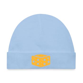Design inspiriert von handwerklich hergestelltem Biskuitkäse - Baby Premium Organic Mütze - Hellblau - Vorne