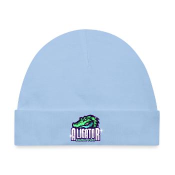 Alligator Digitale Kunst - Baby Premium Organic Mütze - Hellblau - Vorne