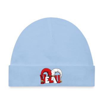 Narrenkappe Karneval Fasching Joker Helau Gruß  - Baby Premium Organic Mütze - Hellblau - Vorne