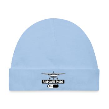 Flugmodus An Airplane Mode On Pilot - Baby Premium Organic Mütze - Hellblau - Vorne