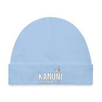 Kanuni Tiefsee Drillschip Logo - Baby Premium Organic Mütze - Hellblau - Vorne