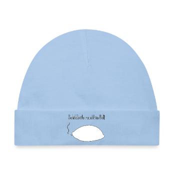 Schildkröte lustiger Wortwitz, zweideutiger Humor - Baby Premium Organic Mütze - Hellblau - Vorne