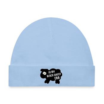 In My Black Sheep Era – Minimalistischer Spruch - Baby Premium Organic Mütze - Hellblau - Vorne