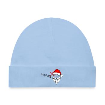 Merry_X_Mas - Baby Premium Organic Mütze - Hellblau - Vorne