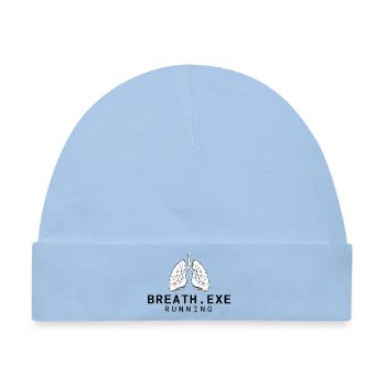 Breath.exe Running | Mindfulness Humor - Baby Premium Organic Mütze - Hellblau - Vorne