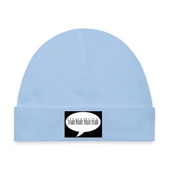 Blah Blah Blah - Baby Premium Organic Mütze - Hellblau - Vorne