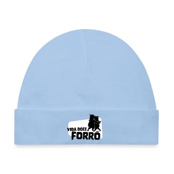 Vida Doce Forro – Tanzende Capybaras - Baby Premium Organic Mütze - Hellblau - Vorne