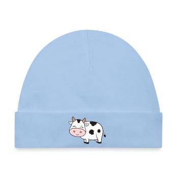 Kuh Kühe - Baby Premium Organic Mütze - Hellblau - Vorne